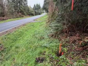 NE corner by Twin Spits road.