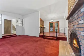 Freshly painted interior view of the living room