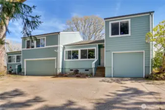 2 car and 1 car garage