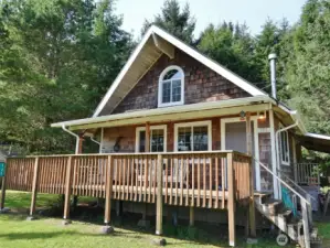 Front of the home w/ Deck.