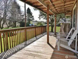 Relax on the mostly covered Front Deck.