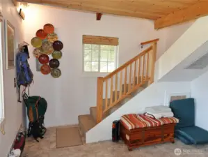 Stairs leading to the 2nd level.