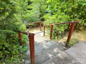 Stairs to second level