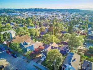 Ideal location perched high above on Phinney Ridge overlooking Ballard.
