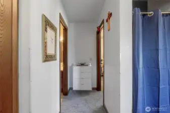 Hallway to Bath and Bedroom