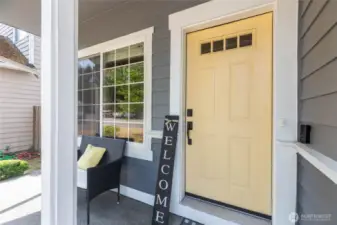 Peaceful front porch to sit and relax.