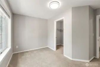 4th bedroom with walk-in closet.