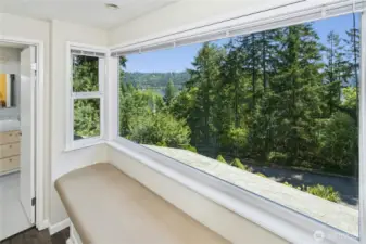 Primary Bedroom with sitting area to take in the view.