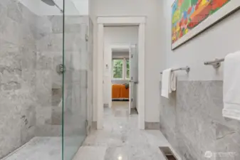 another view of the upstairs spa like bathroom