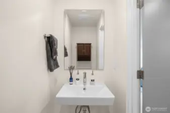 Half bath on the main floor.