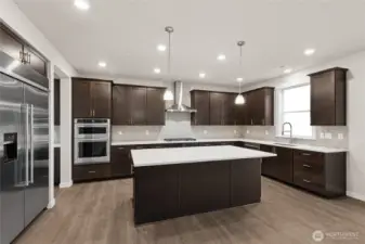 Very spacious kitchen with tons of storage and 48" built in refrigerator, gas cooktop - great space to host your friends and family!