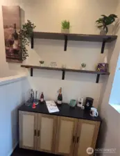 Fun coffee bar or you can make it your own Specialty Bar area