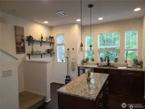 Thoughtfully designed kitchen offers an excellent, spacious environment for all culinary explorations and meal preparation
