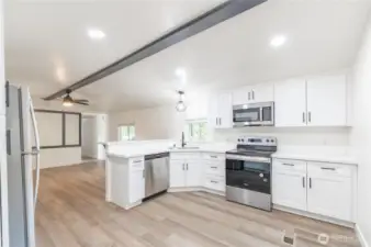 Completely updated kitchen