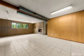 Large downstairs family room