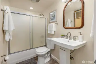 Full hall bath.