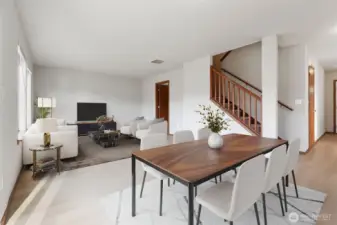 Virtual Staging photos only - Dining/additional living area