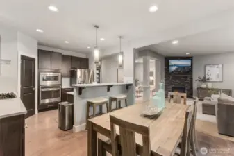 Open Plan from Kitchen