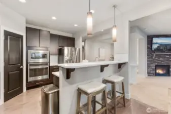 Seating space at Island