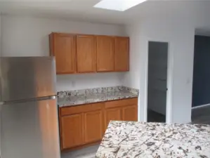 More cabinets and a pantry.