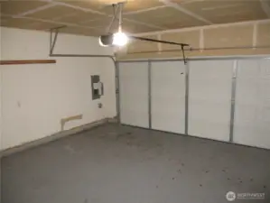 Interior of the garage.