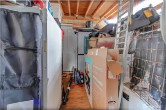 The door in the back leads to the actual storage shed!