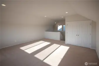 3rd floor loft with large closets