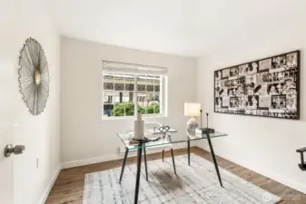 Secondary bedroom or a perfect office space.