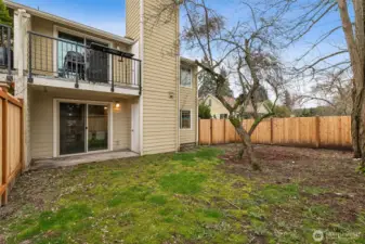 Large private yard.