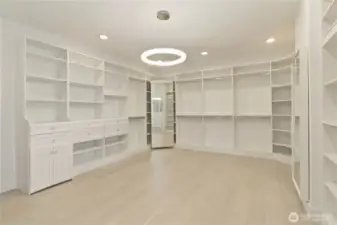 Primary walk-in closet