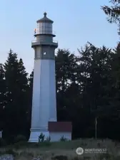 View of Westport Lighthouse from front of lot