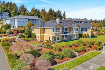 Lush landscaping on .36+/- acre