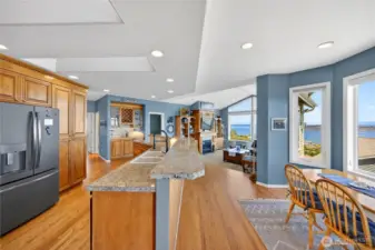 Large, open kitchen with panoramic views!