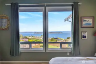 View from main-level guest bedroom