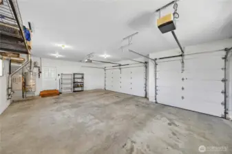 3-car attached garage.