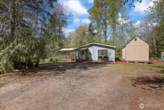 From the driveway
