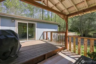 Large covered deck