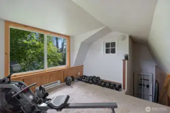 Workout Room in Detached Shed