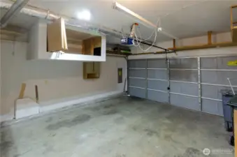 Garage has built-in storage