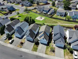 3rd house from the left means your back fence gate opens up to the middle of the park!