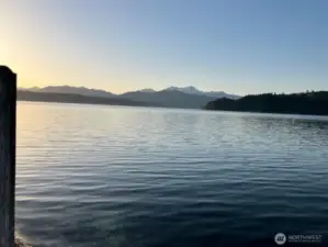 Hood Canal View of "The Great Bend" as it turns North to the Strait and below the Olympic Mtn. range.