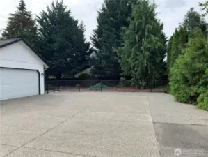 Large driveway