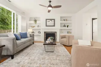 Spacious living room.