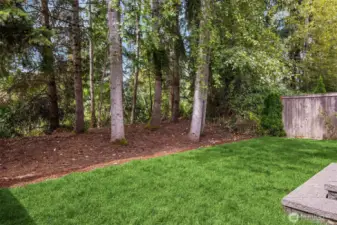 Private, spacious backyard perfect for entertaining.