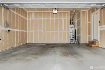 Spacious 2 car garage.