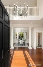 Soaring ceilings and natural light greet you the moment you walk in.