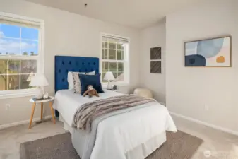 Upstairs 2nd bedroom.
