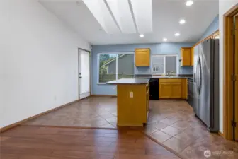 Kitchen remodeled with all new appliances, flooring, counters, fixtures and refaced cabinets!