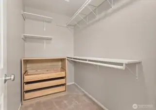 Walk-in closet.