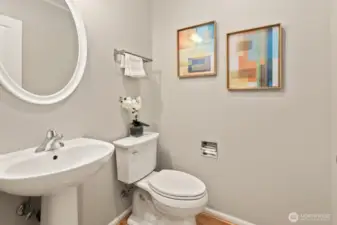 Main floor powder room.